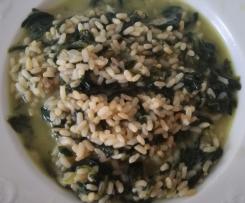 RISO INTEGRALE CON SPINACI