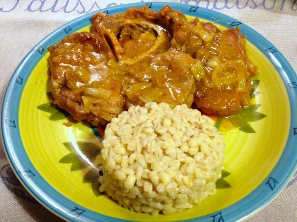 Ossobuco con orzo perlato