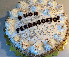 Torta alla panna e crema bimby alle fragole (torta di compleanno)