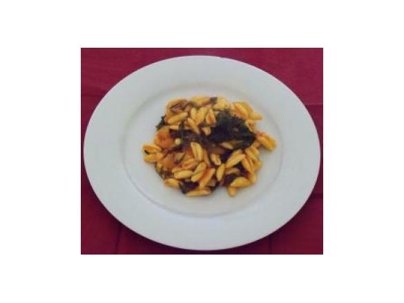 Cavatelli con sughetto di rucola e patate