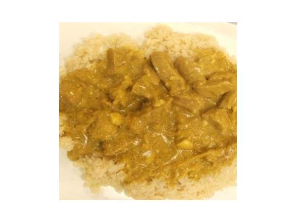 Agnello al curry e pera