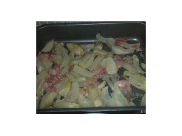 FINOCCHI AL FORNO CON PROSCIUTTO E FORMAGGI 