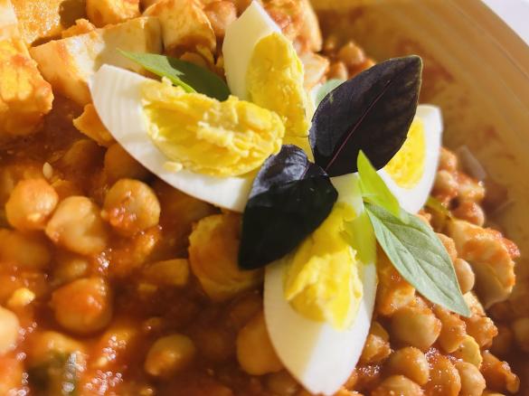 Insalata di ceci e uova