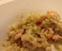 Risotto zucchine e surimi