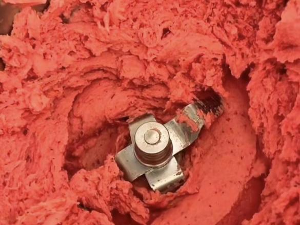 Gelato fragola e ciliegie