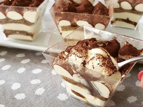 Tiramisù allo zabaione in monoporzione