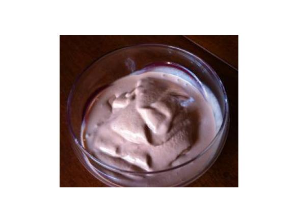 Gelato al cioccolato con latte di riso e soia