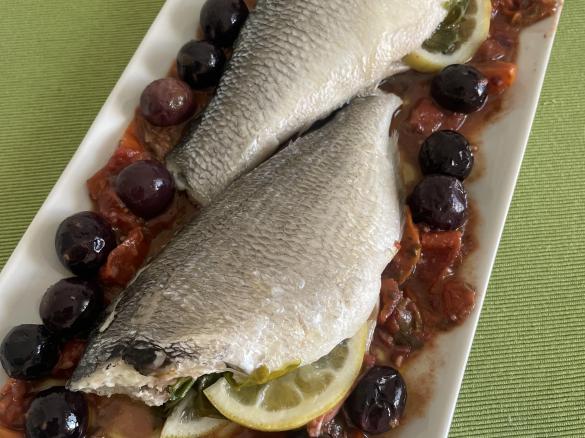 Spigola (o orata) al vavoma