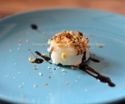 Panna cotta al parmgiano con composta di pere, noci e balsamico - "Contest dolci salati"