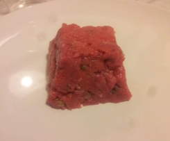 Cruda di bufalo alla francese