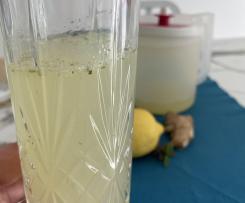 Bevanda allo zenzero, limone e menta