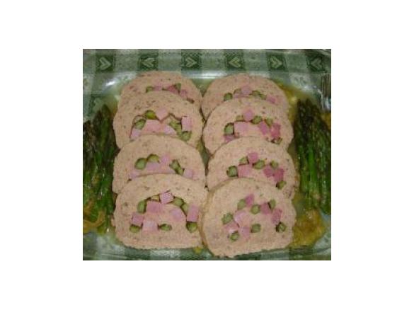 polpettone con asparagi e praga