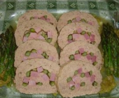 polpettone con asparagi e praga