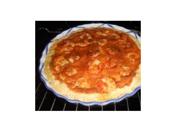 TORTA SALATA CON PANNA PESTO E GAMBERONI