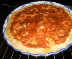 TORTA SALATA CON PANNA PESTO E GAMBERONI