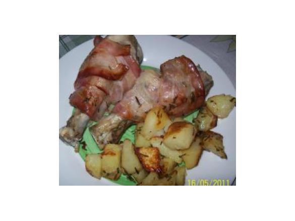 cosce di pollo in pancetta croccante by corrada