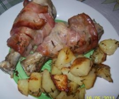 cosce di pollo in pancetta croccante by corrada