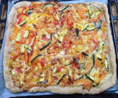 Pizza integrale sfiziosa alle verdure miste