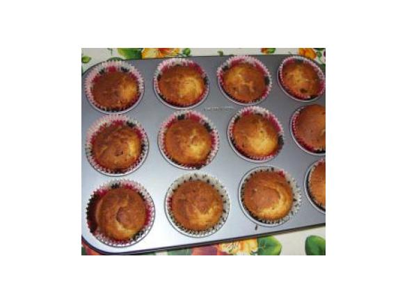 Muffin alla banana e gocce di cioccolato