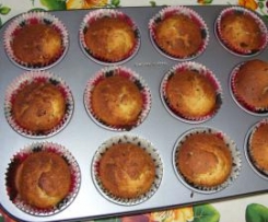 Muffin alla banana e gocce di cioccolato