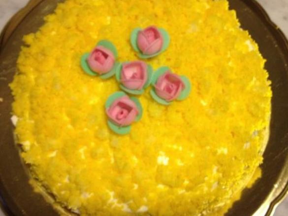 torta mimosa con crema chantilly al limone