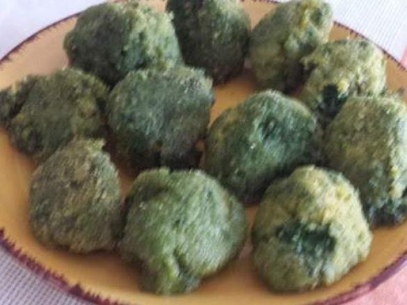Polpette di spinaci anche per celiaci