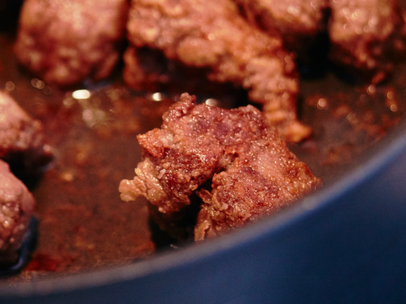 Tocchetti di manzo all'aceto balsamico