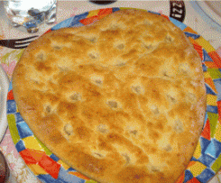 Focaccia all'orzo e yogurt