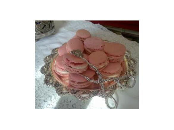 Macarons rosa confetto