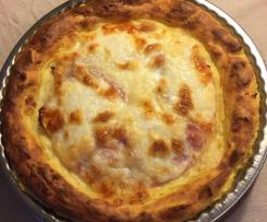 Crostata di patate, mozzarella e prosciutto