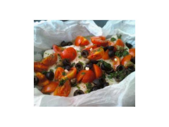 FILETTI DI MERLUZZO ALLA MEDITERRANEA