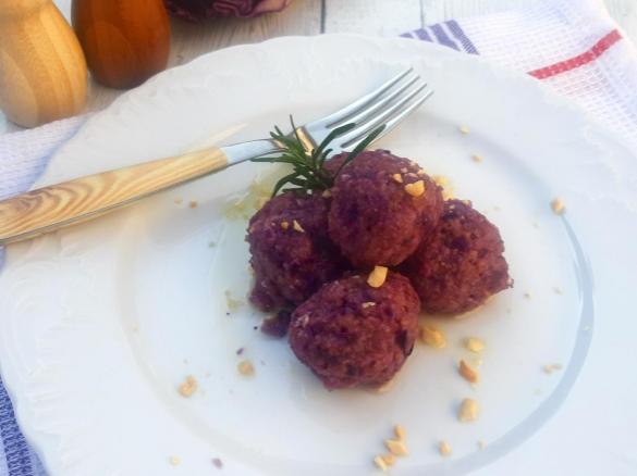 Canederli con Cavolo Cappuccio Viola a modo mio