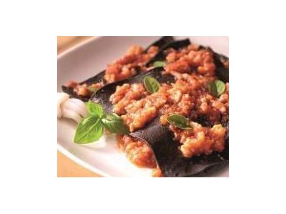 lasagnette al nero con ragù di seppie