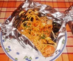 Spaghetto ricco al cartoccio