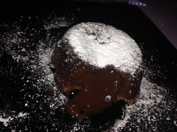 Flan al cioccolato fondente