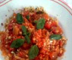 peperoni rossi con pinoli