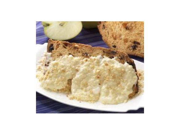 Panettone farcito con spuma di mele al Rum