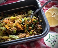 Insalata fredda di verdure e mix di cereali / Contest lunch box