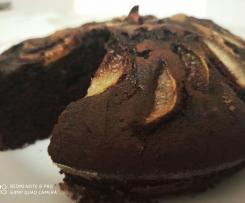 Torta cioccolato e pere