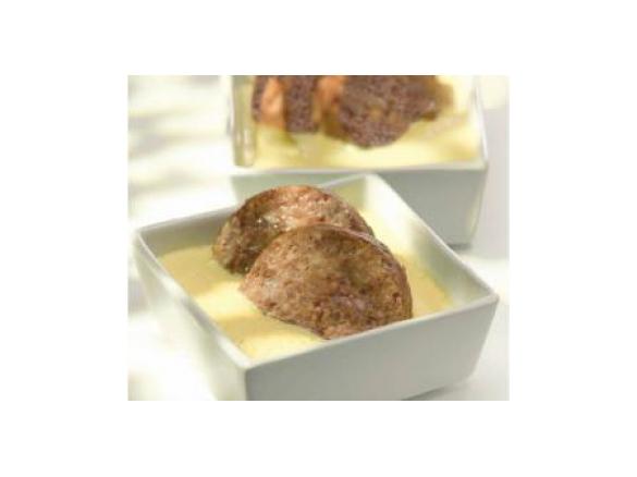 Antipasto di cotechino cotto al vapore e zabaione al vino bianco