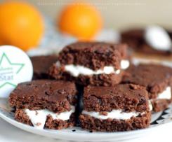 Quadrotti al Cioccolato e arancia con Yogurt greco - Contest Senza Uova e Burro