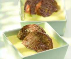 ANTIPASTO DI COTECHINO COTTO AL VAPORE E ZABAIONE AL VINO BIANCO