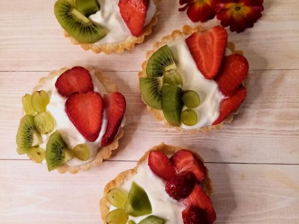 Tartellette Tricolori 🇮🇹 allo yogurt e frutta