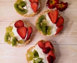 Tartellette Tricolori 🇮🇹 allo yogurt e frutta