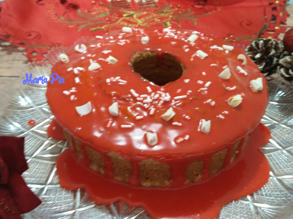 PAN DI PAPAYA NATALIZIO CON GLASSA AL CIOCCOLATO