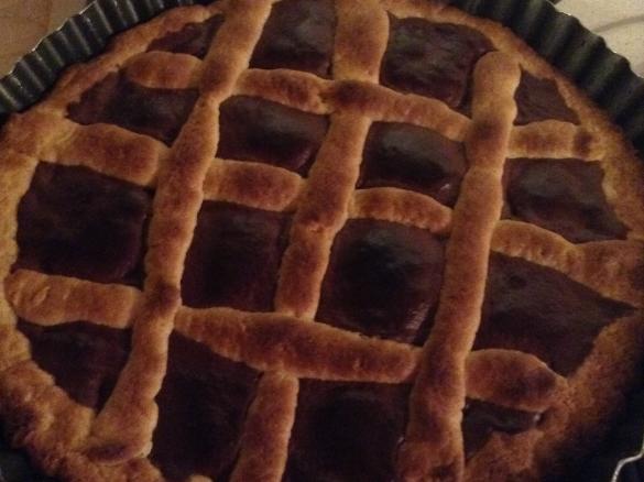 Crostata light senza uovo e burro alla spalmabile alle mandorle