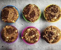 Muffin americani con nocciole e gocce di cioccolato bianco (contest riciclo Pasqua)
