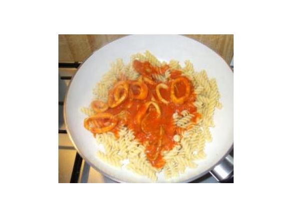 Totano al Pomodoro - Anelli di Calamaro in Umido