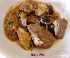 Bocconcini di vitello con carciofi e olive