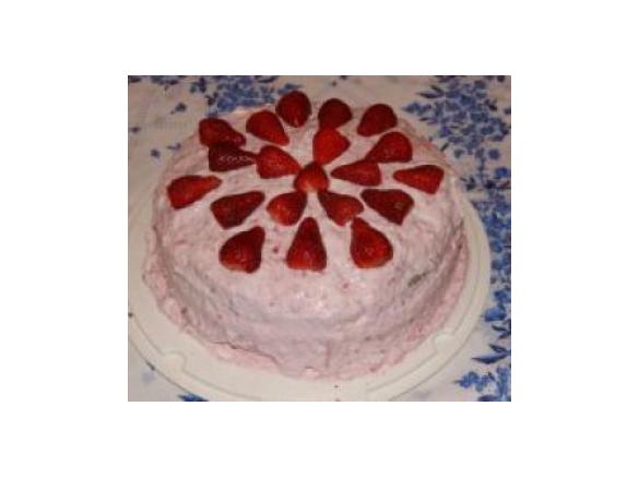 torta alle fragole e panna